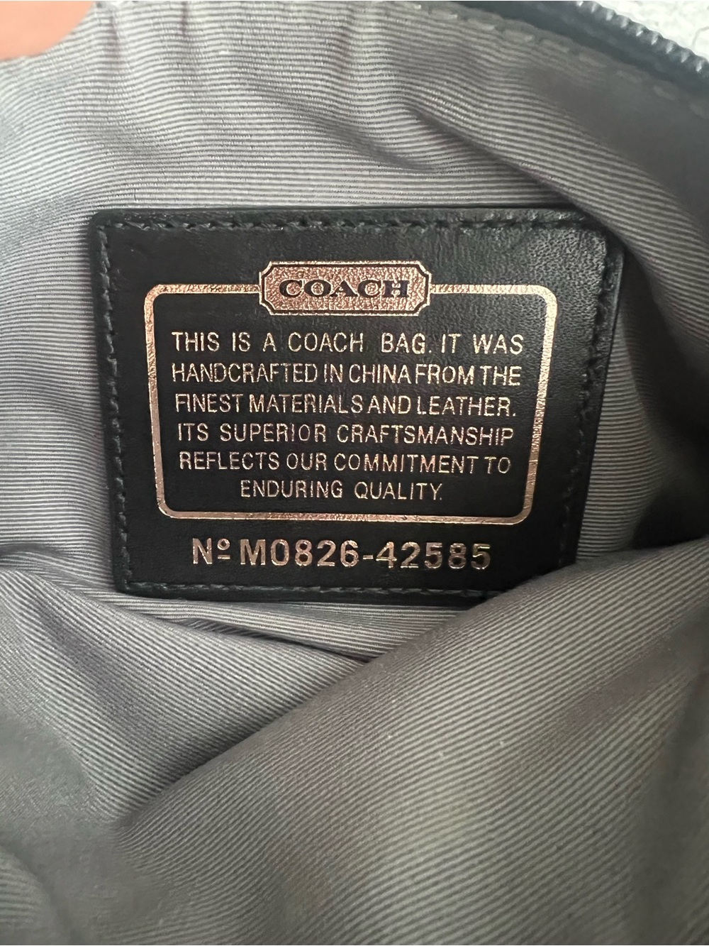Coach Black Leather Crossbody Bag - Picture 3 of 4